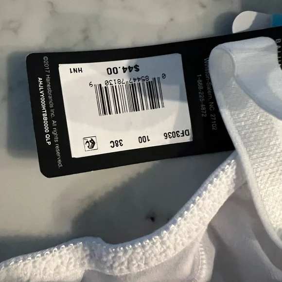 Bali Womens 38C Cotton Classic Support Wire Free Bra White DF3036 New - Picture 4 of 9